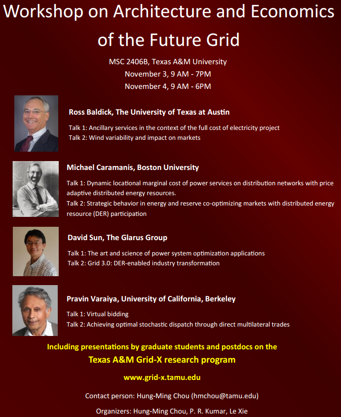 Workshop on Architecture and Economics of the Future Grid