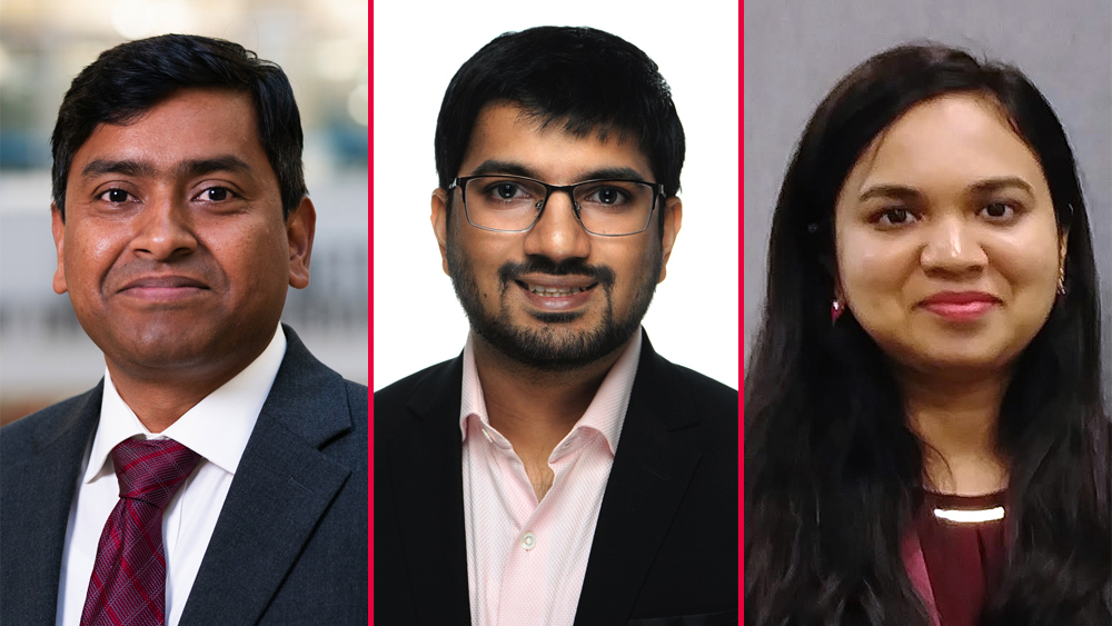 Dr. Faruque Hasan, Akhilesh Gandhi and Dr. Manali Zantye spent nearly three years on the research to gather the breakthrough results. | Image: Courtesy of Dr. Faruque Hasan, Akhilesh Gandhi and Dr. Manali Zantye