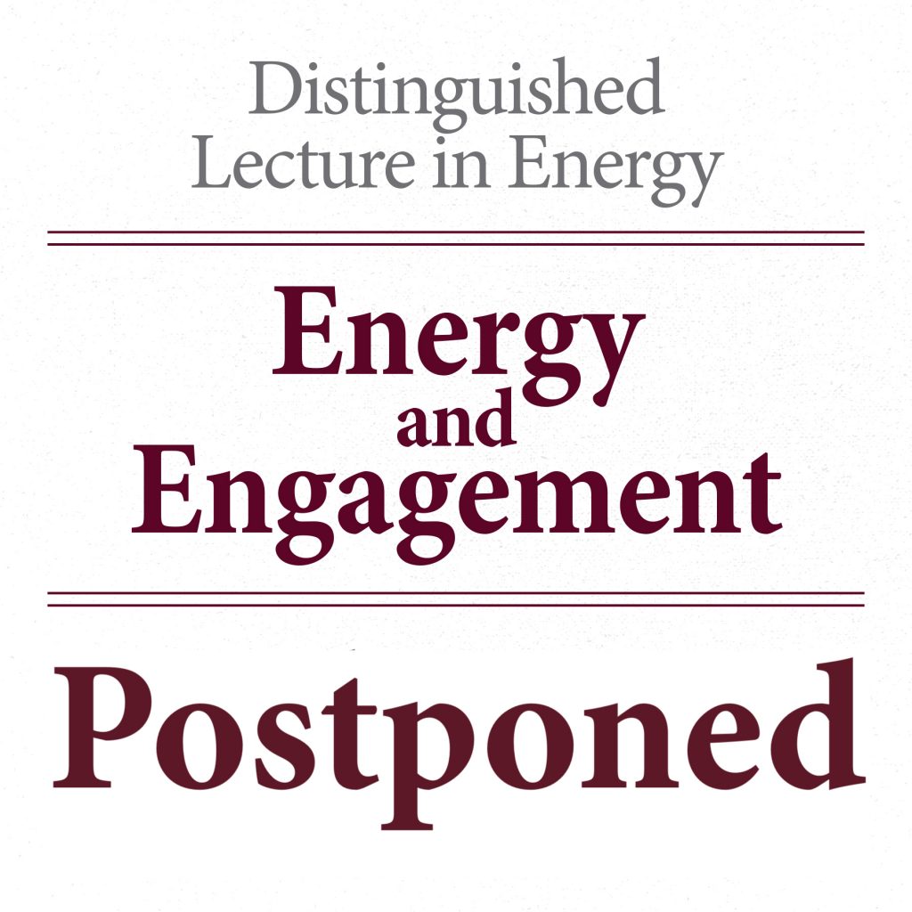 Distinguished Lecture in Energy: Mark A. Barteau