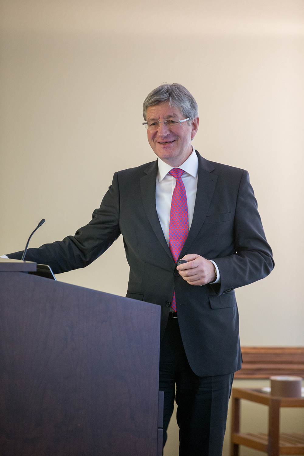 Prof. Dr.-Ing. Wolfgang Marquardt, Chairman of the Board of Directors of Forschungszentrum Jülich, delivers the Texas A&M Energy Institute's 1st Distinguished Lecture in Energy.