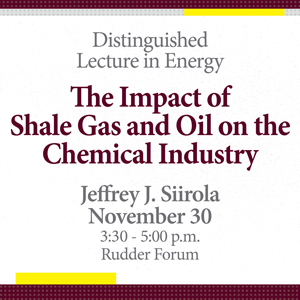 Distinguished Lecture in Energy: Jeffrey J. Siirola