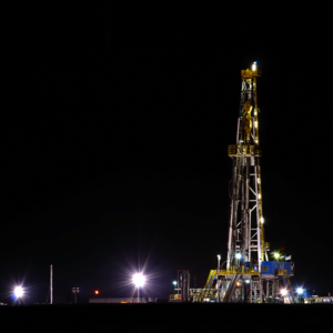 Drilling Rig at Night