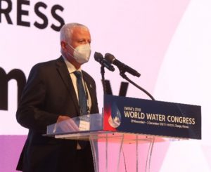 Professor Rabi Mohtar speaks at the International Water Resources Association's World Water Congress.