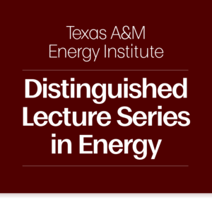 Distinguished Lecture Series in Energy
