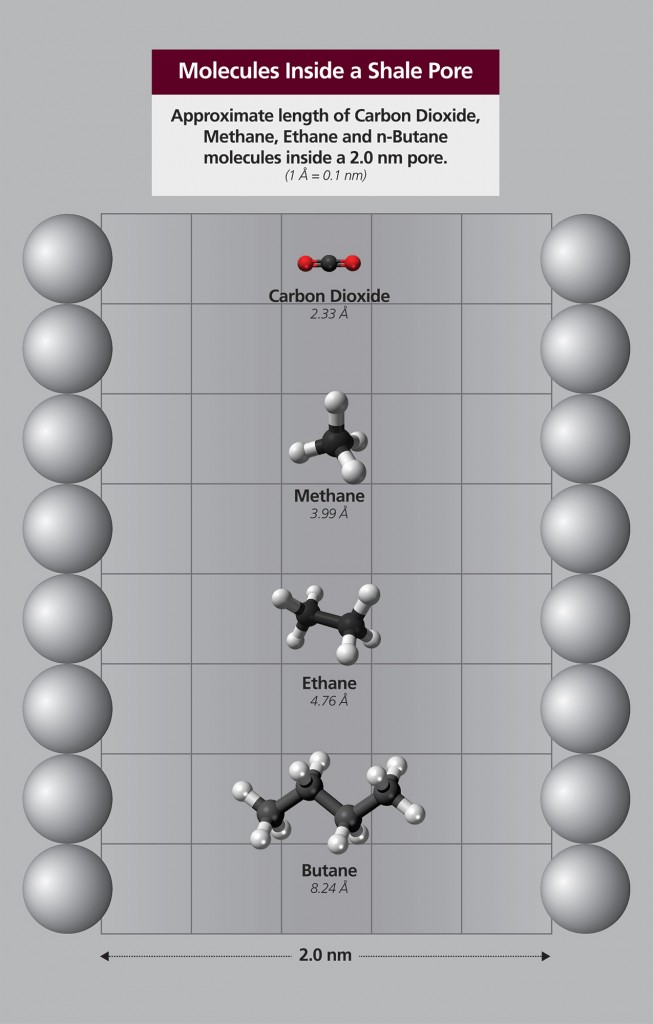Molecules Inside a Shale Pore