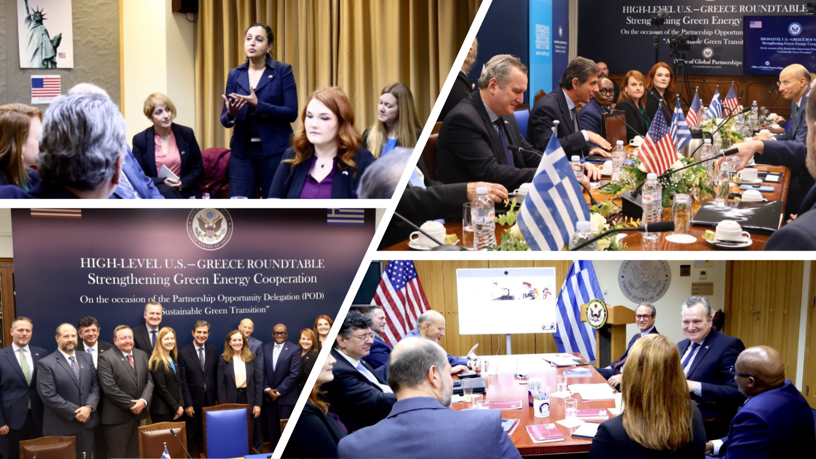 A collage of photos from the Partnership Opportunity Delegation in Northern Greece on “A Sustainable Green Transition”