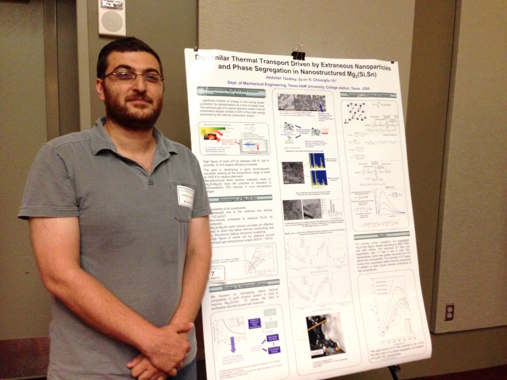 Third Place, Research Workshop on Fossil-based Technologies for Energy Poster Contest: Abdullah S. Tazebay