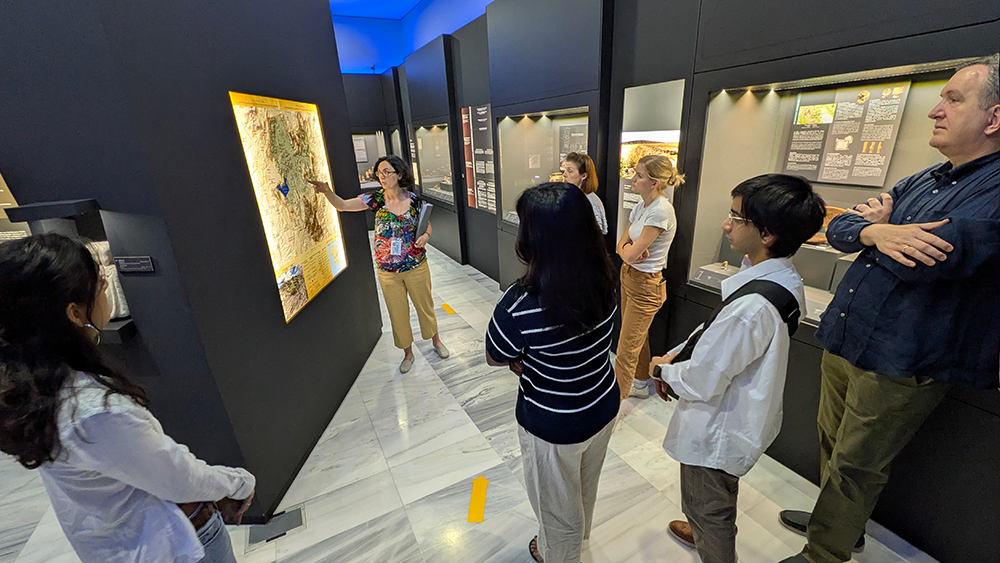 While in the Tripolis area, the Summer School students visited the Archaeological Museum of Tegea to learn about Ancient Tegea and the cultural heritage of the area.