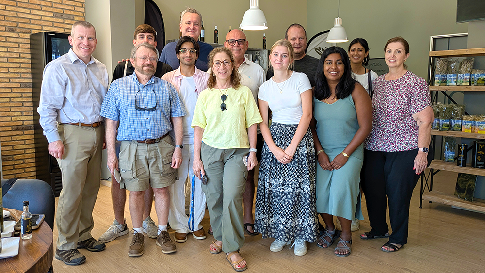 After visiting the Dimitri Olive Farm and the Museum of the Olive and Greek Olive Oil, the Summer School students enjoyed an olive oil tasting with local farmers and olive oil producers.