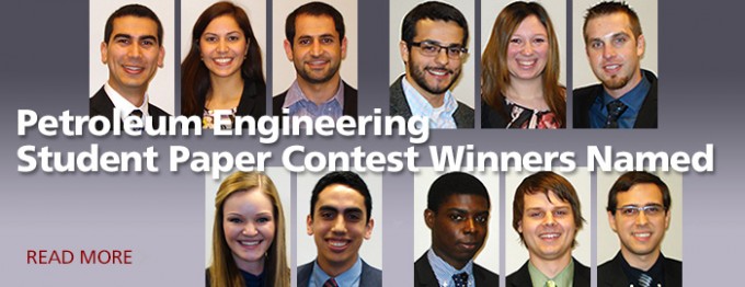 Petroleum Engineering Student Paper Contest Winners